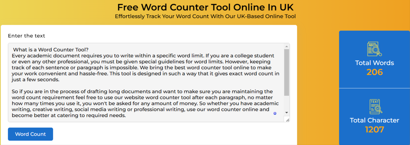 free Word Counter Tool