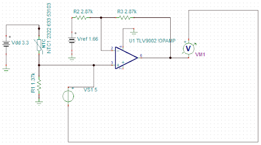 Circuit design of thermistor Circuit design of thermistor