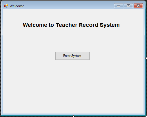 Design of welcome page