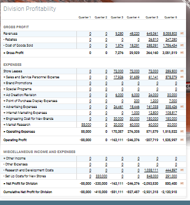 Division Profitability