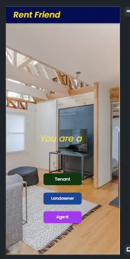 Basic Interface of Rent Friend