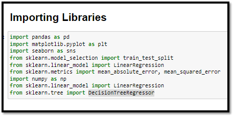 Importing the libraries with Jupyter Notebook